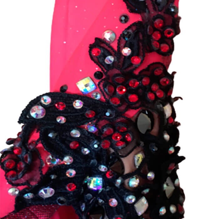 Vestido Vermelho e Preto - Image 2