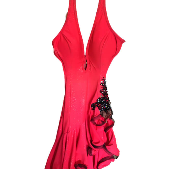 Vestido Vermelho e Preto